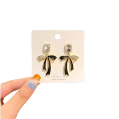 Chic Bow-Tie Drop Earrings (Code:- ER-KO-6 , US-A152 , CC150)