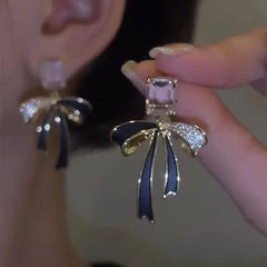 Chic Bow-Tie Drop Earrings (Code:- ER-KO-6 , US-A152 , CC150)
