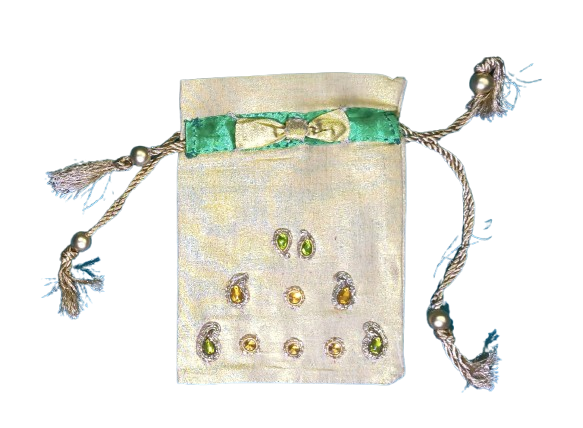 Handmade golden potli bag