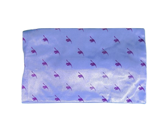 Handmade Sky Blue Pouch Bag with Elastic Strap Handle | Multipurpose Makeup & Travel Organizer | Stylish Small Storage Bag